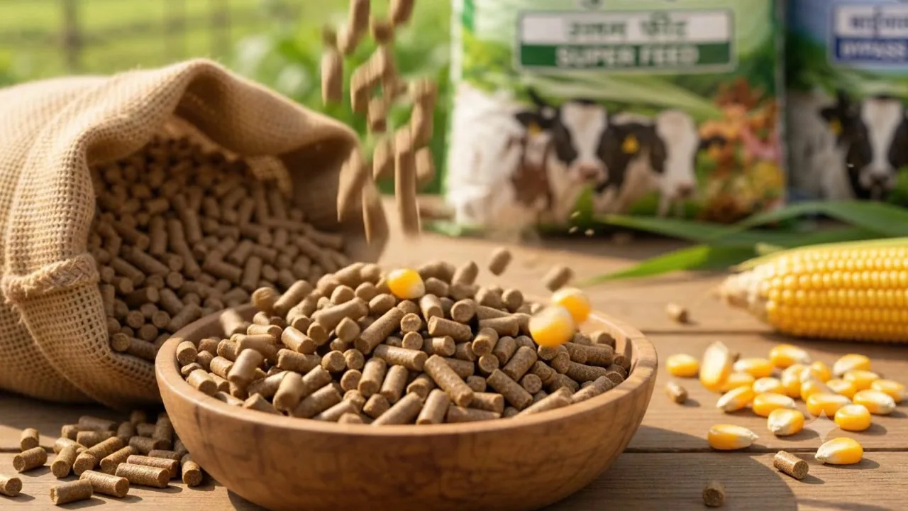 High quality cattle feed pellets from our production unit