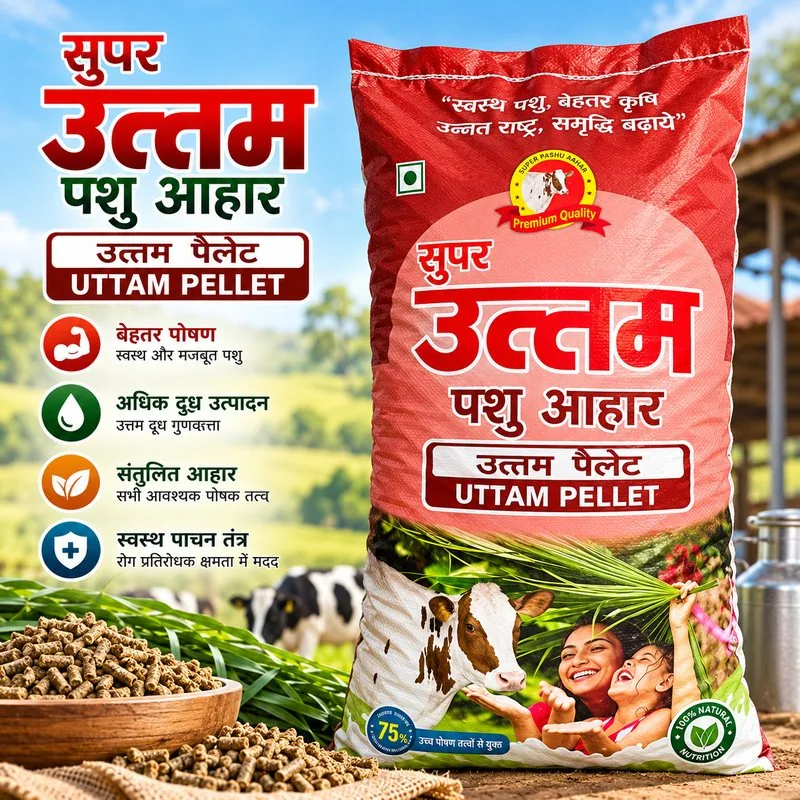 Uttam Pellet – Super Uttam Pashu Aahar bag